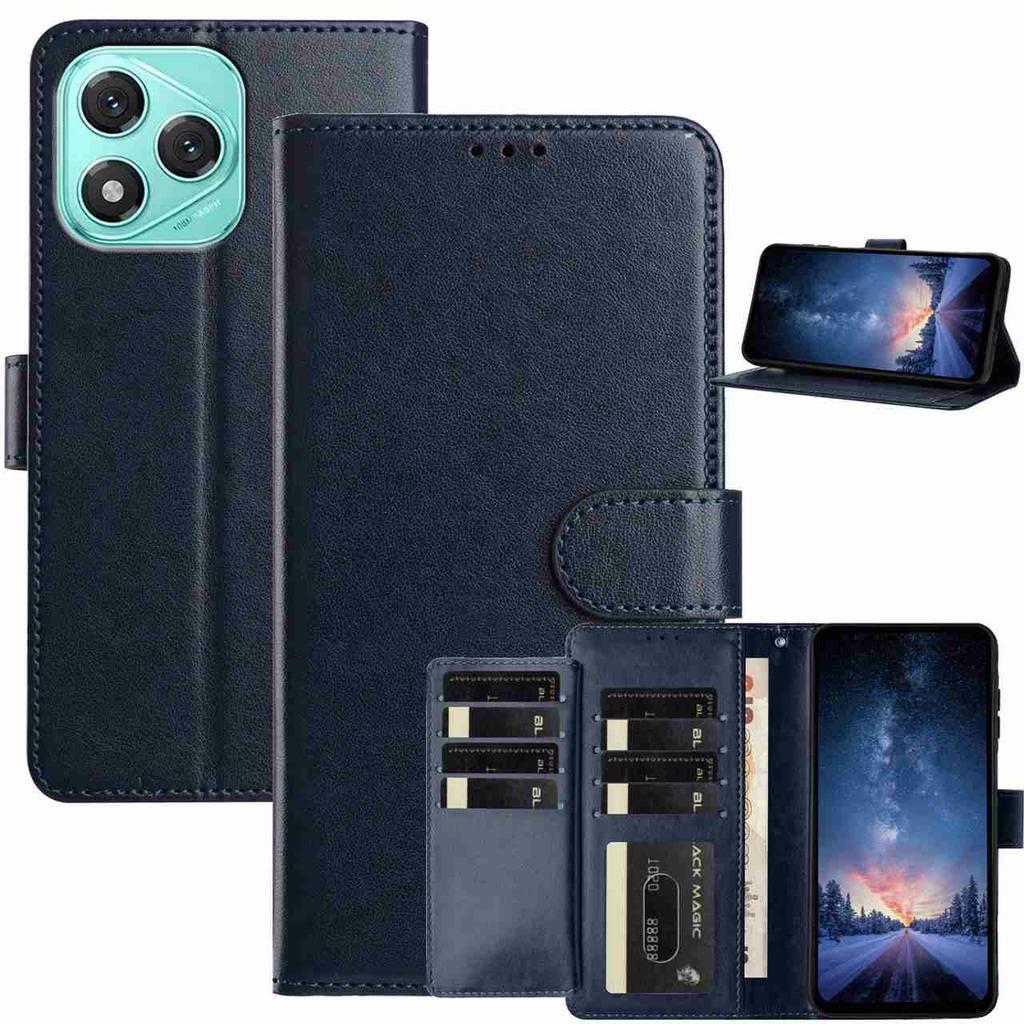 For Honor 400 Lite 5G Wallet Phone Case Stand PU Leather Folio Flip Cover with 8 Card Slot
