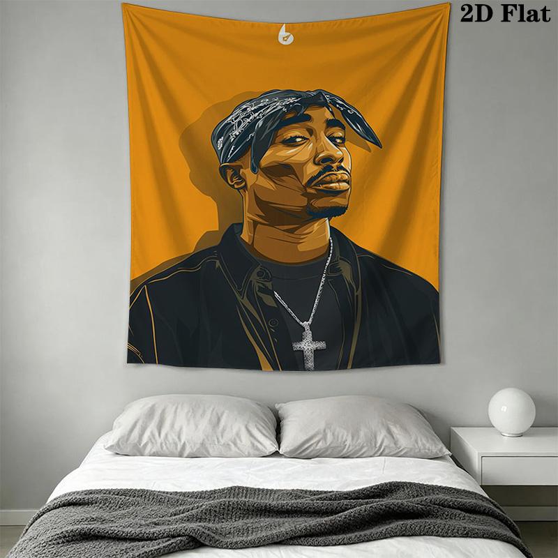 Rap Legends Street Art Tribute Threepiece Set 1 Duvet Cover 2 Pillowcase Without Core Christmas Birthday Gift Soft And Comfortable