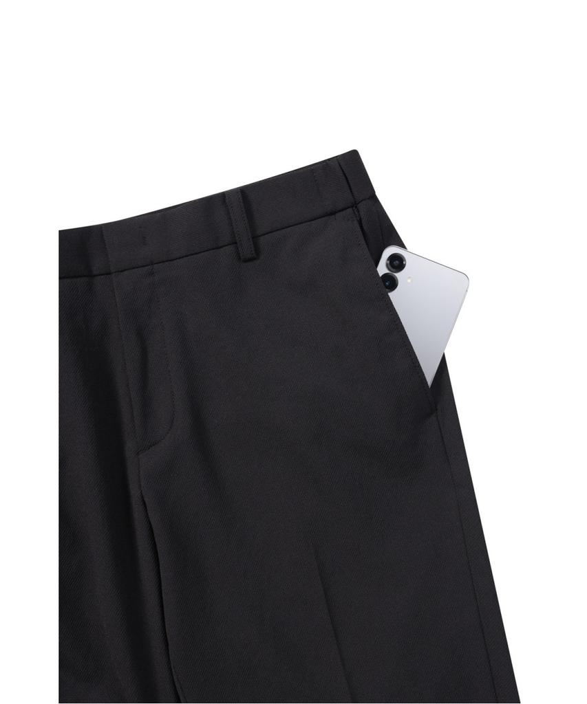 BRENTWOOD Washable Solid Twill Pants Brpnm26417Bkx