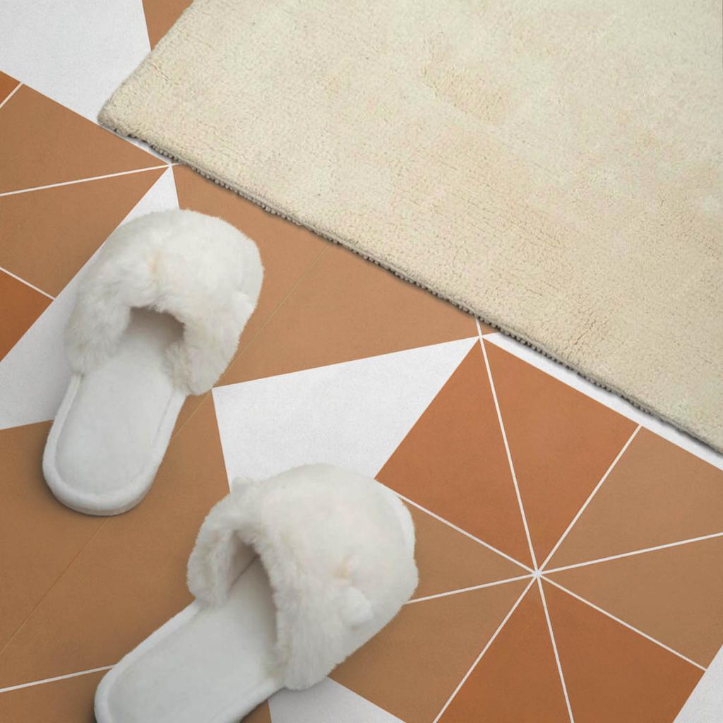Ready-to-install Vinyl Panel with Decorative Print 100x50 Cm Geometry In Shades