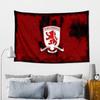 Middlesbrough Football Club CrestPrinted Tapestry, Fabric Tapestry Wall Hanging Decoration for Bedroom, Living Room, Dorm Room Home Party Fan Gifts