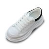 Platform McQueen spring and autumn new leather heightening short casual board shoes