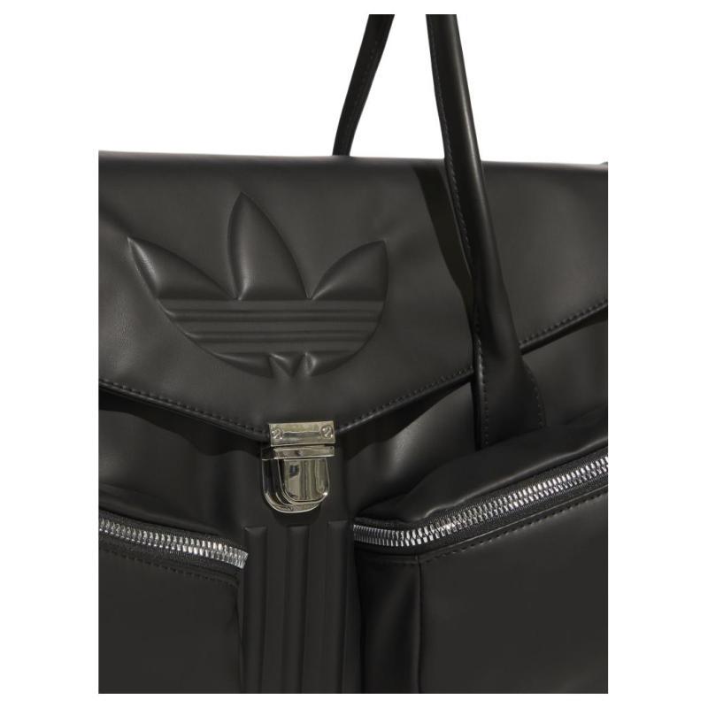 adidas Originals Polyurethane Long Handle Bag, Shoulder Bag Large Women's Black Adidas KC1418