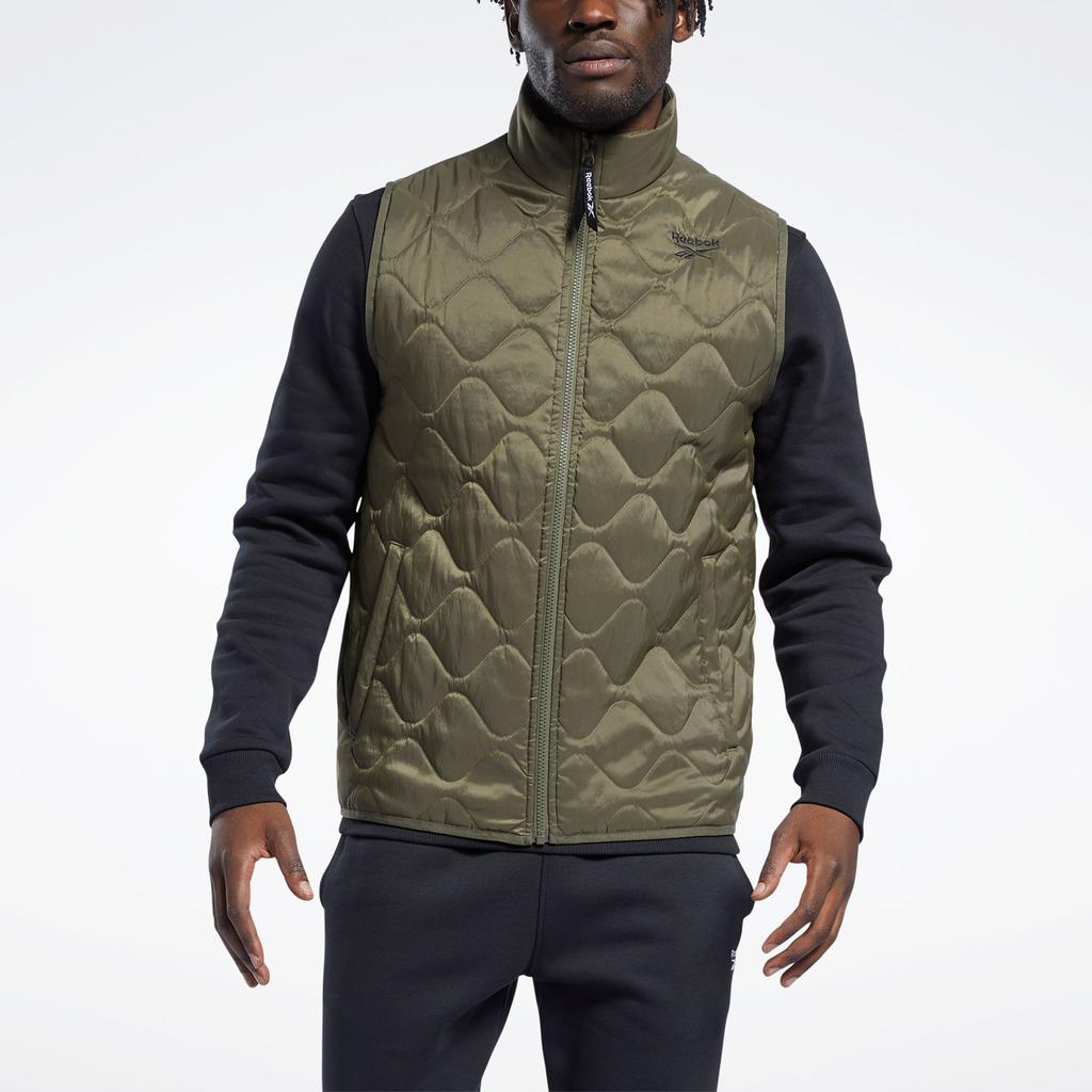 Reebok OUTERWEAR C PAD Vest Men's Green GU5739