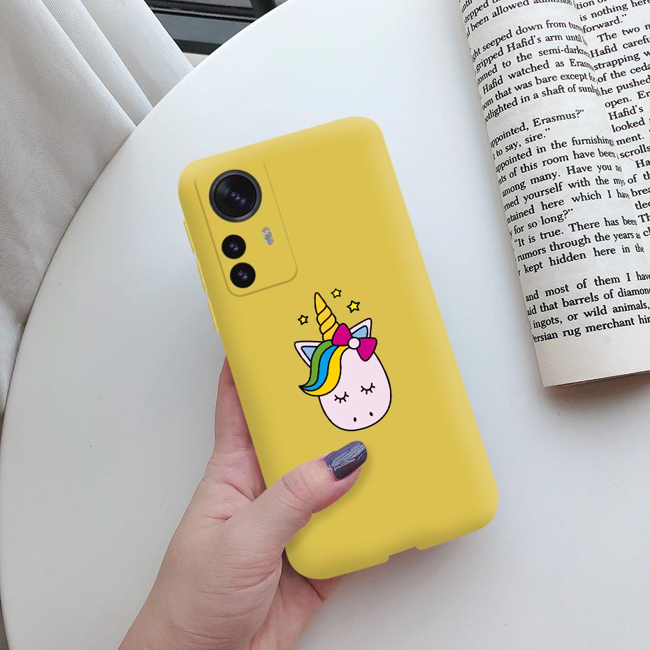 For Xiaomi 12 Pro 5G Case Cute Cartoon Painted Matte Silicon Soft Cover For Xiomi Xiaomi Mi12 Mi 12X 12 Pro Lite 5G Global Funda