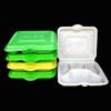 JingJingRS Disposable 4-Compartment Takeout Meal Boxes with Lid