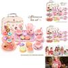 Charming Children's Tea Party Playset With Colorful Tin Tea Set And Sweet Treats