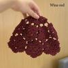 Flowers Beret Cap Lace Skullies Hat Breathable Knitted Hat  for Women