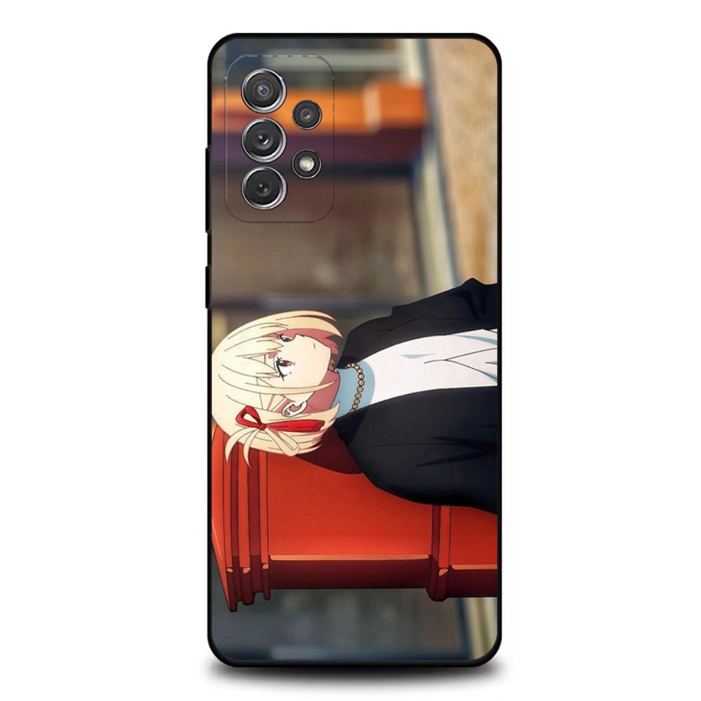 Lycoris Recoil Chisato Nishikig Phone Case For Samsung S25,S24,S21,S22,S23,S30,Ultra,S20,Plus,Fe,Lite,Note,10,9,5G Black Cover