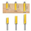 8mm Shank Bearing Guided Straight Router Bit - 14mm Cutting Diameter Flush Trim Cutter for Template Copying & Edge Profiling