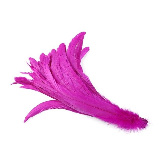 30-35cm Long Rooster Feather for Carnival Clothing Head Wear Decor Party Stage Performance Accessory Pheasant Plumas