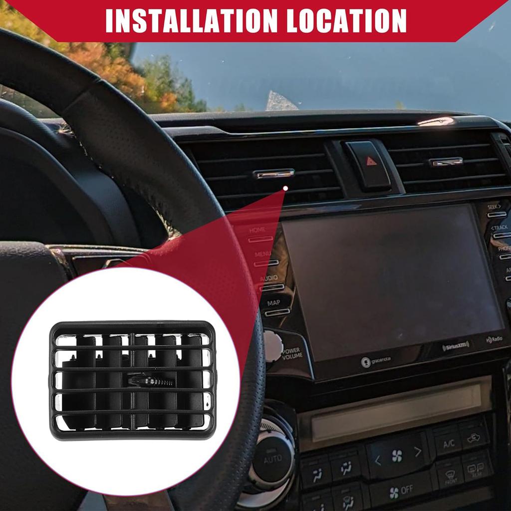 Car Interior Dashboard Front Air Conditioning Outlet Air Vent Cover Grilles Panel Compatible for 55063-35030 55063-35010