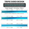 1pc Aluminum Triangular - Professional Architectural Scale Ruler for Blueprints & Designs, Durable Metal Drafting Tool