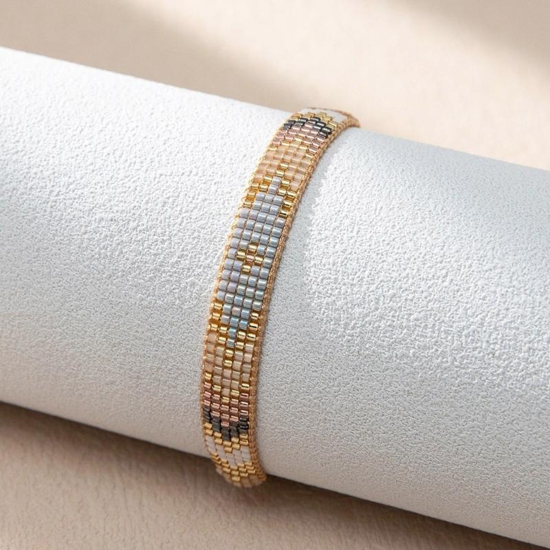 Handcrafted Woven Bohemian Bracelet with Multicolored Glass Beads for Sensitive Skin User Friendly Material Comfort Fit Everyday