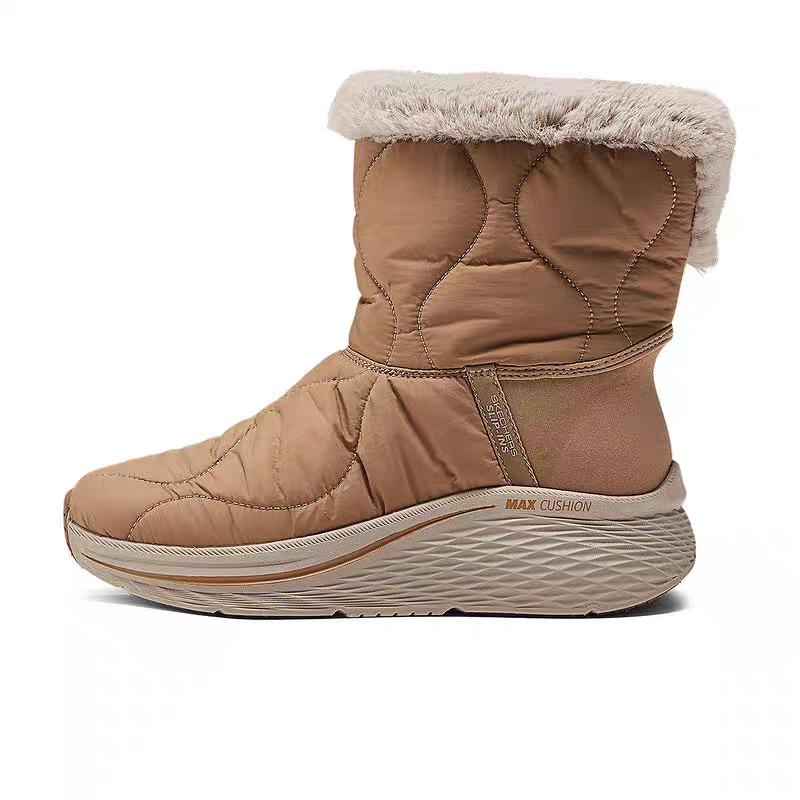 Skechers Slip-Ins Warm Durable Comfortable Mid-Calf Snow Boots Women boots Brown 144384-CSNT 35