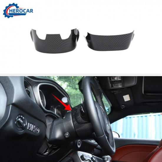 

Carbon Fiber Steering Wheel Base Upper Trim for Dodge Challenger/Charger/300C