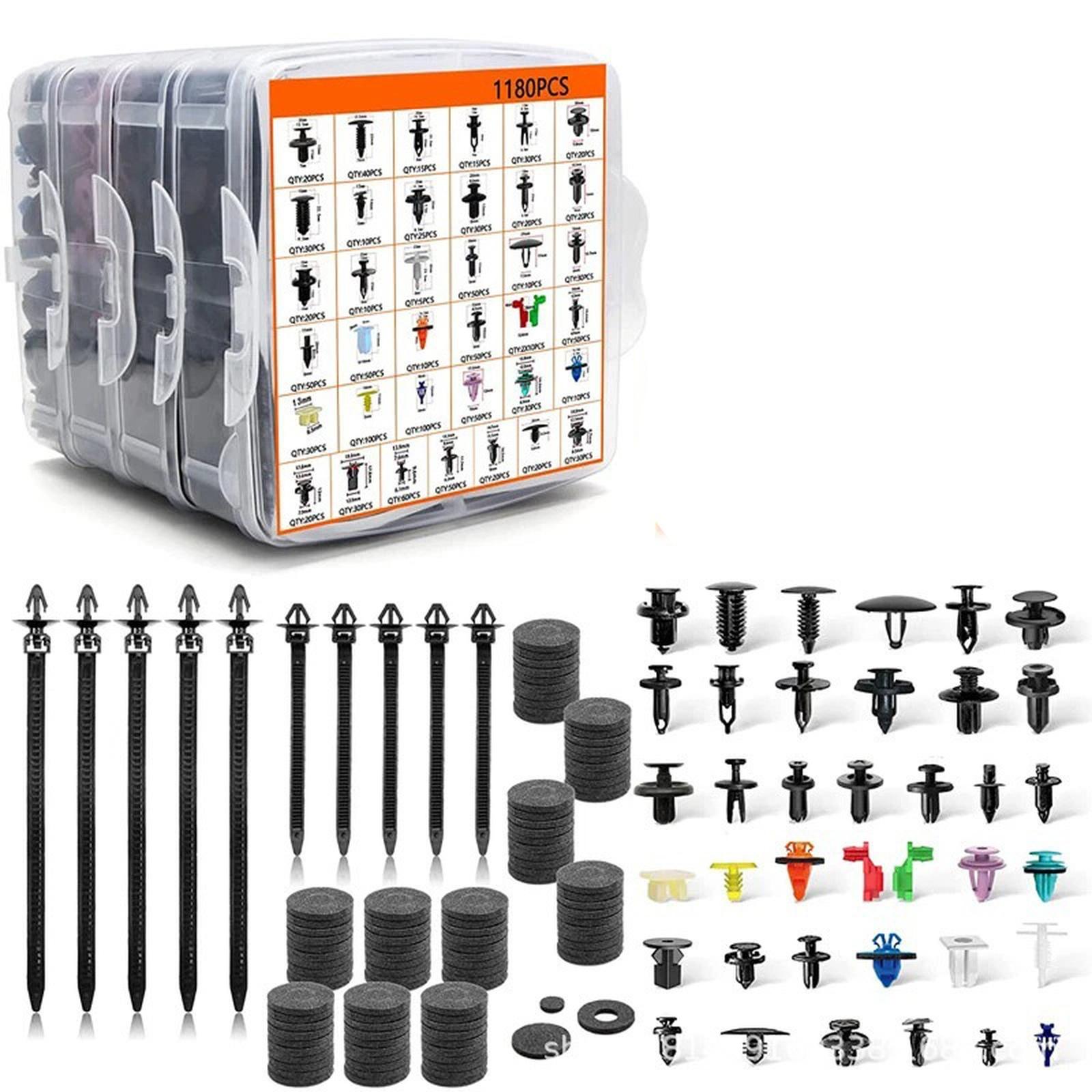 

Car Fixing Clips & Fasteners Kits Car Panel Set Combination Clamps Car Removal Vibration-proof Foam Pads One Size