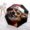 Christmas, Dog- Automatic umbrella,Suitable for Men and Women,Suitable for Birthdays, Christmas, Gifts for Fashion Lovers0944b