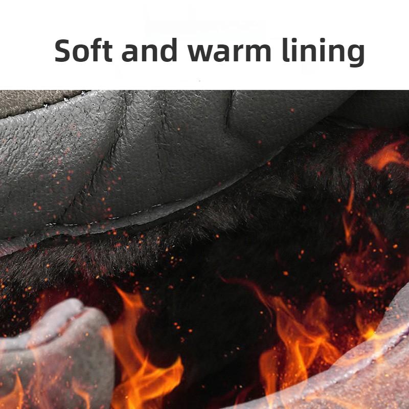 38-46 Übergröße Herren Handgefertigtes Muster Leder Bequeme Weiche Socke Stiefeletten Herbst Winter Herrenstiefel Handgefertigter Lederschuh