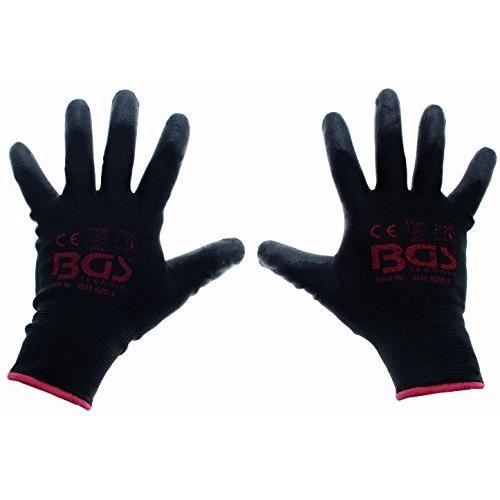Gants de mécanicien BGS - Taille 9-L - Revêtement PU - Bonne sensibilité