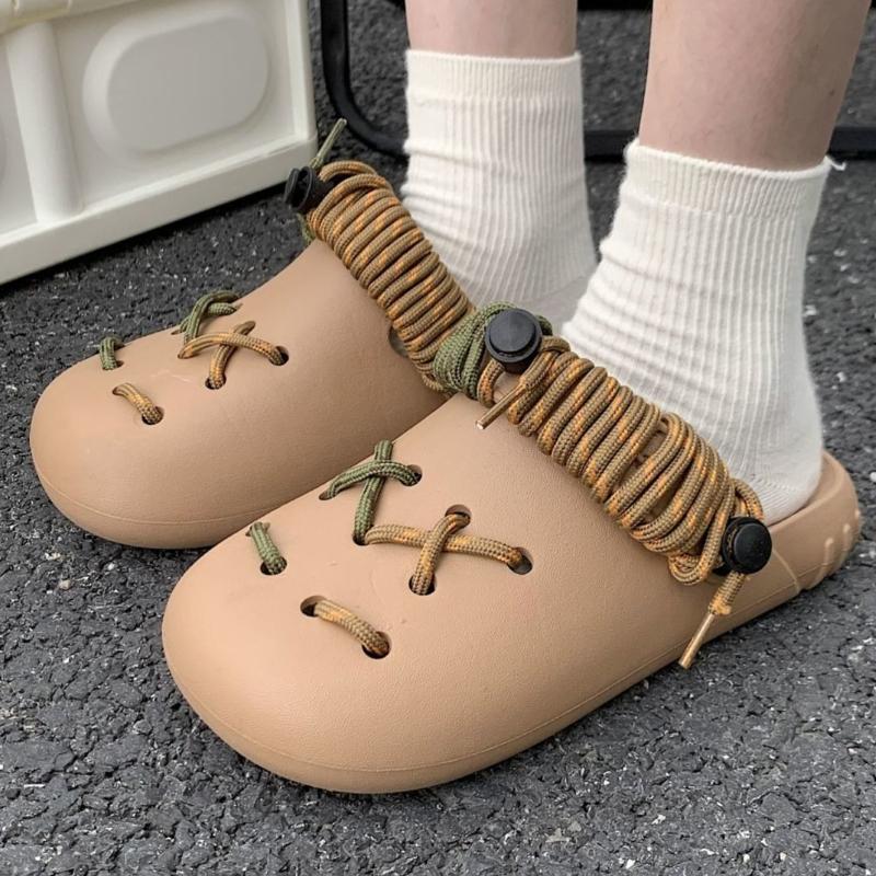 Fashion Round Toe Sandals Soft Thick Comfortable Woman Slippers On Sale H Sandal Designer Luxury Shoes for Women 2025 Slides Promotion