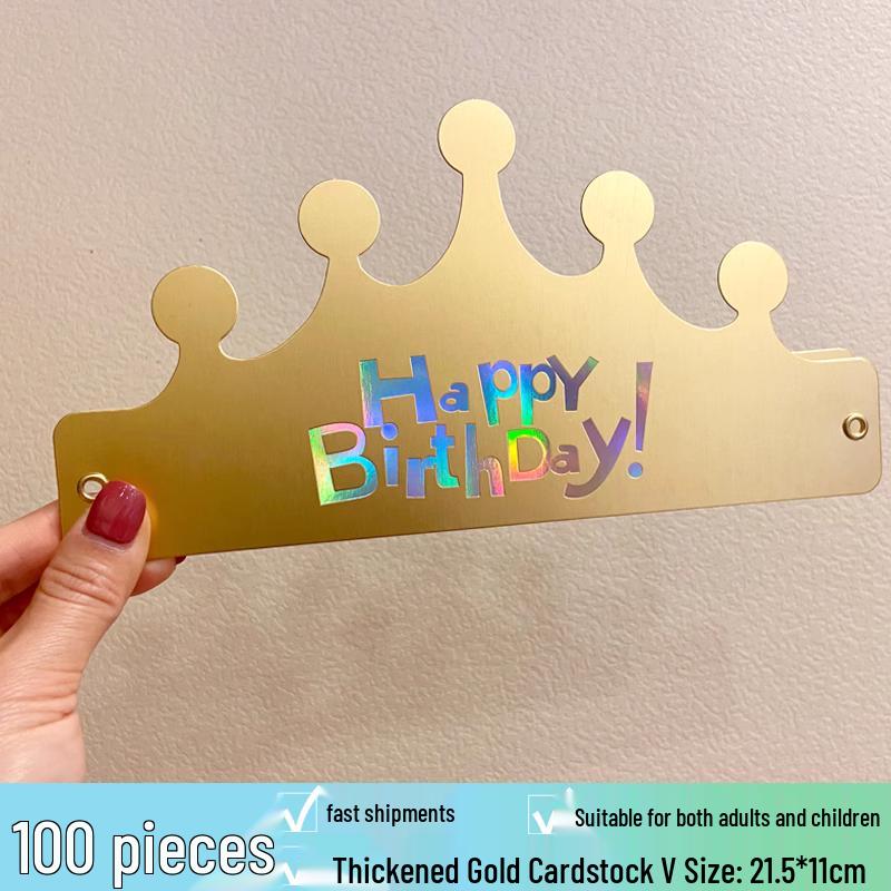Creative Birthday Cake Pom-Pom Party Hat for Kids & Adults