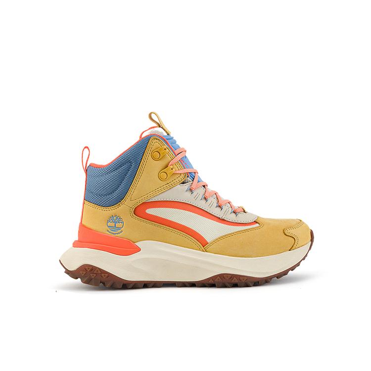Timberland Motion Access Mid con Lacci Stivale da Escursionismo Impermeabile Giallo Medio Nabuk Donna A29T6EET