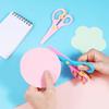 Plastic Scissors Double Color Splicing Handmade DIY Safe Scissors Office Art Supplies Student Specific Paper Cuttings Tools TMZ