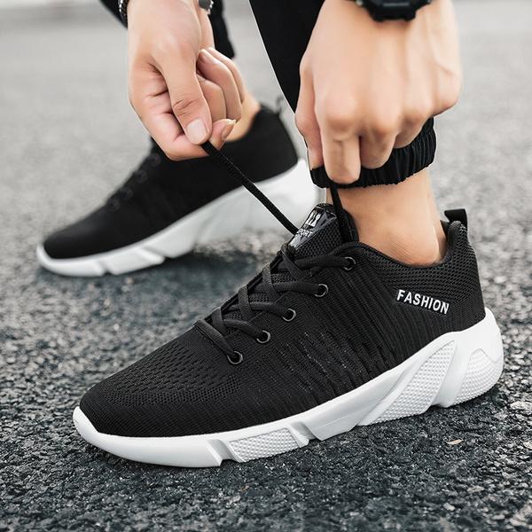 Buy Men's Trendy Sports Shoes Mesh Breathable Fashion Running Shoes Non