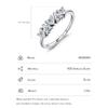 MODIAN 925 Sterling Silver Stackable Heart Finger Rings For Women Shining Clear CZ Wedding Engagement Bands Jewelry