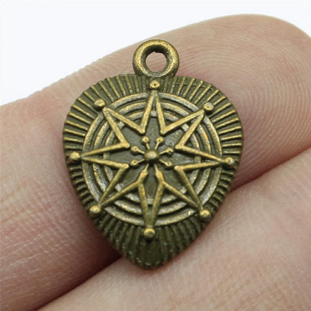 Peach Heart Love Charms Pendant Men's Jewelry Elegant Art Supplies