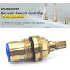 45883000 Ceramic Cartridge Compatible with Grohe Faucet Cartridge 1/2 Inch 1/4 Turn Clockwise Open 90 Degrees Right Side Close Cold Water for Ceramic