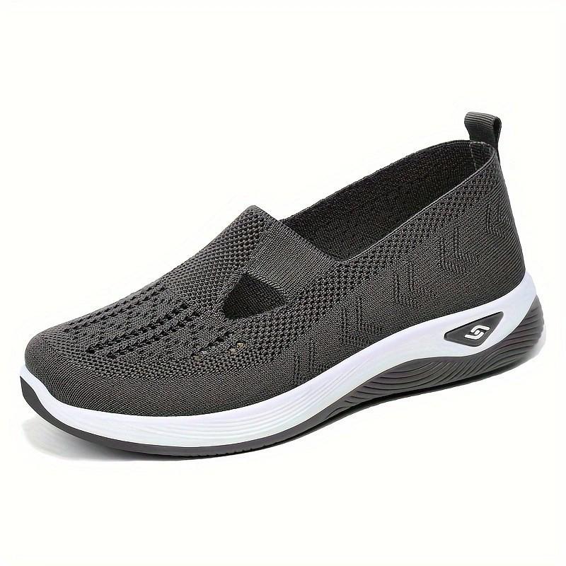 

Women s Plus Size Summer Slip-on Fly-knit Mesh Casual Shoes 39