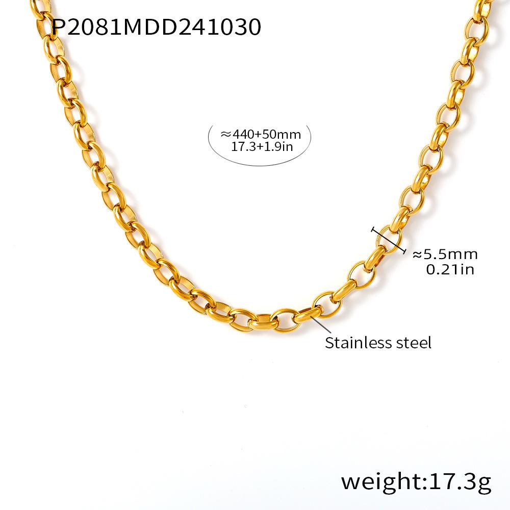 Qiong Yao Vintage Rhinestone Donut Earrings & Double Layer Necklace Jewelry Set for Women