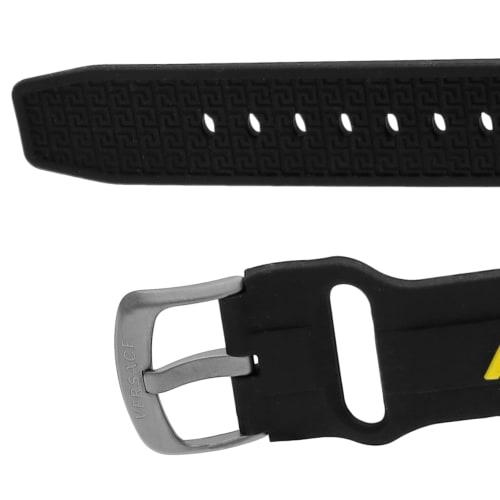 Versace GRECA ACTION CHRONO Watch, VE3J00322, Men's, Yellow, Black Dial, Stainless Steel, Sapphire Crystal, Quartz Movement, 45mm, Swiss Made