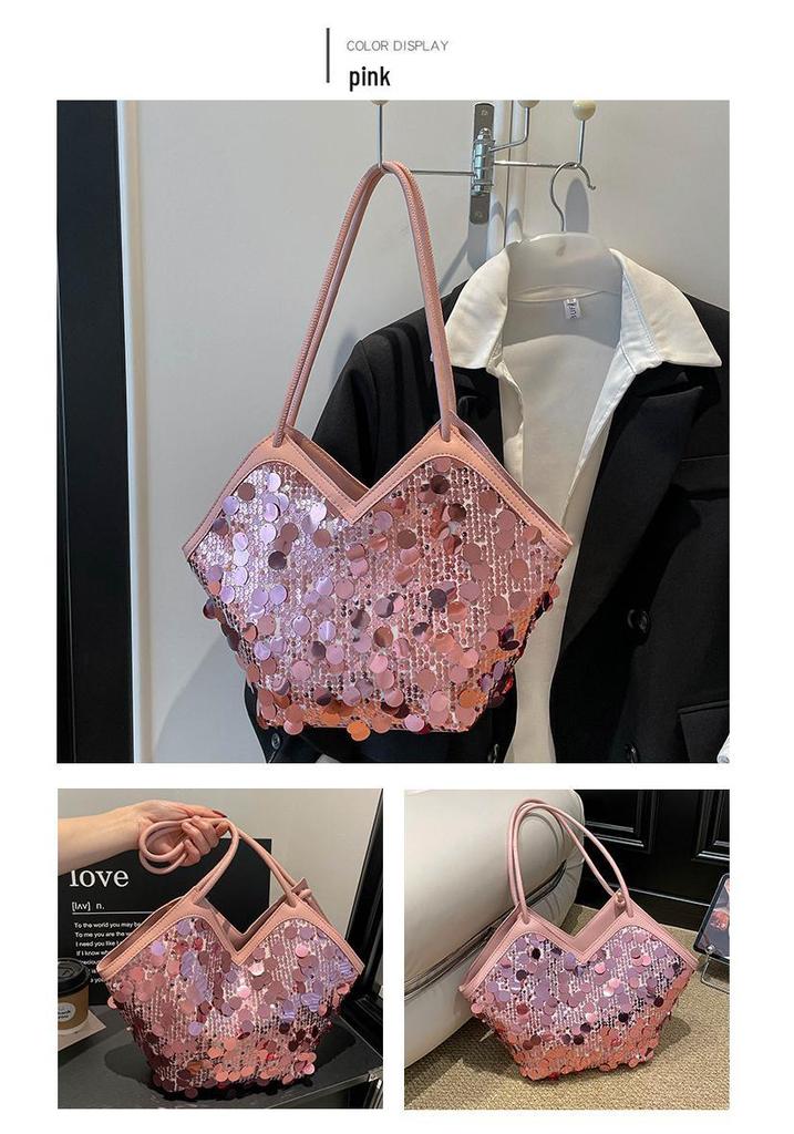 Women's Lux Sequin Shoulder Bag - 2026 Summer Collection