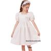 ASK JUNIOR Sommer-Puffärmel-Prinzessinnenkleid für Mädchen