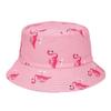 Panama Bucket Hat For Men Women Summer Bucket Cap Flamingo Print Hat Bob Hat Hip Hop Gorros Fishing Fisherman Hat