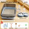 Extra Large Anti-Splash Cat Litter Box: Semi-Enclosed Tray for Large Cats and Kittens
