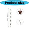 Retros Iron Cup Rain Chain Long Metal Water Drainage Gutters Rain Catchers For Garden Decoration