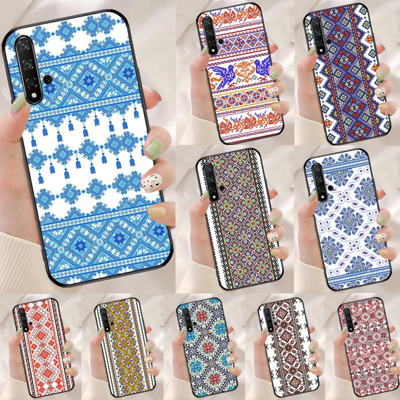 Ukraine Ukrainian Embroidery For Huawei Nova 8i 11i 12i 12s 9 10 SE Y90 Y60 Y70 Y72 Y61 Y91 P20 P30 P40 Lite P60 Pro Case