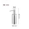 Foaming Soap Dispenser Bottle Stainless Steel Shower Gel Shampoo Dispenser with PP Pump Head for Bathroom Kitchen Laundry Room