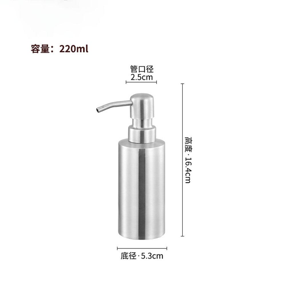 Foaming Soap Dispenser Bottle Stainless Steel Shower Gel Shampoo Dispenser with PP Pump Head for Bathroom Kitchen Laundry Room