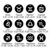 Rustfritt stål Stjerne Stjernetegn Halskjeder 12 Constellation Choker Anheng Væren Libra Leo Collier Bursdagsgave