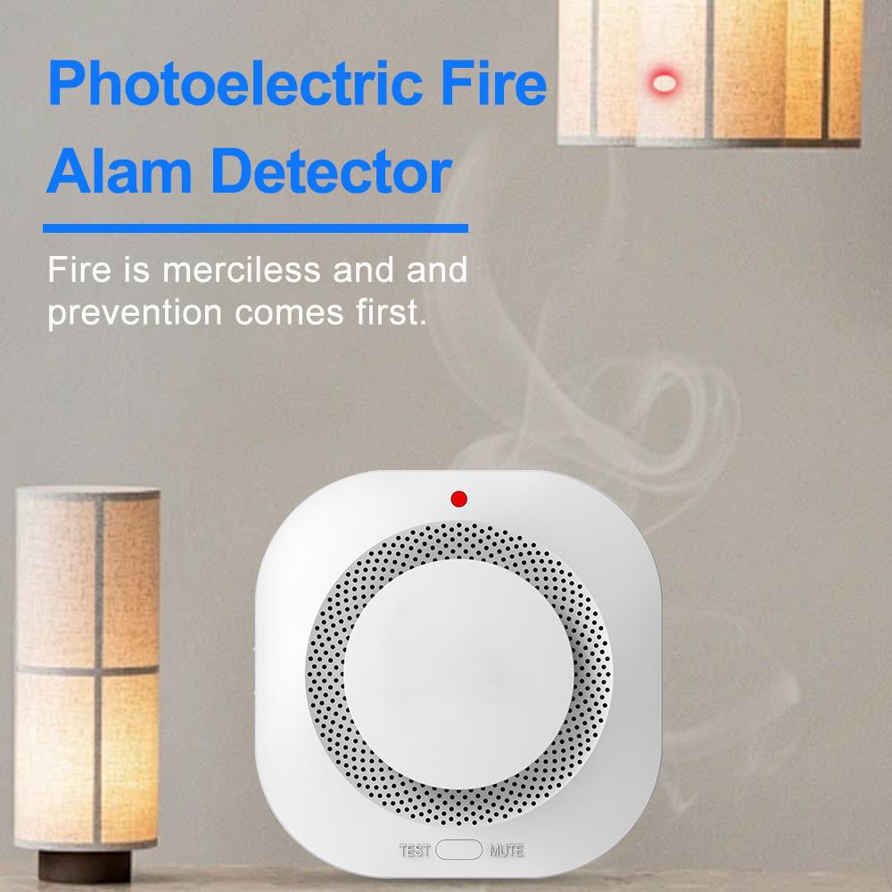 Graffiti WiFi Smoke Detector & Alarm with Tuya Zigbee 3.0 APP Remote Sensor