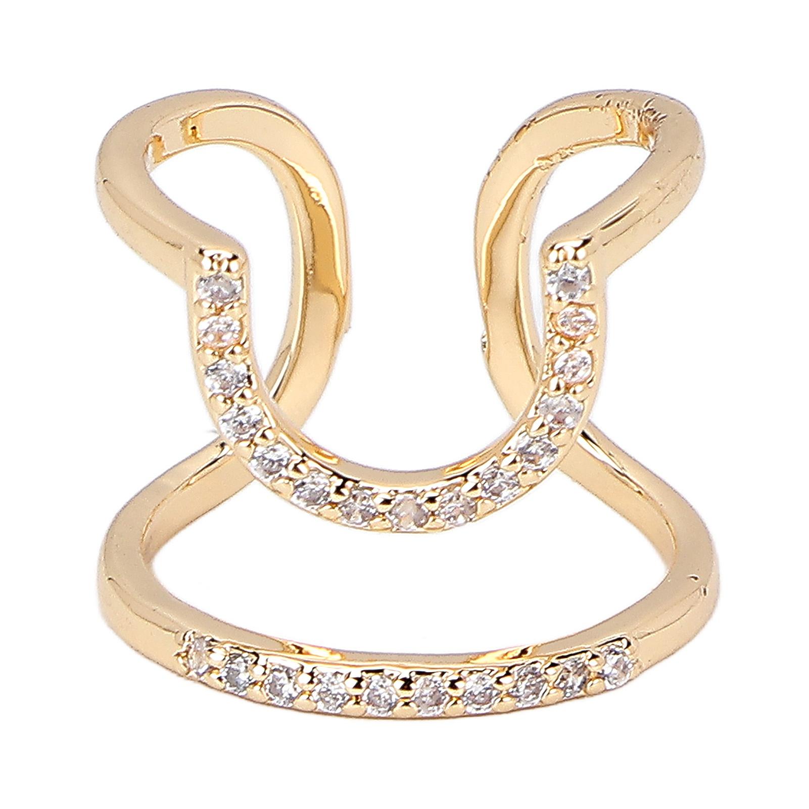 

Женские ногти из гальванизированной меди, регулируемый размер, кольца для ногтей, украшения для ногтей Golden