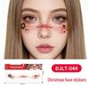 Christmas Tattoo Stickers: Easy-to-Remove Temporary Makeup Tattoos with Tree, Reindeer, and Snowflake Designs.