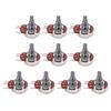 10Pcs Electric Guitar Pots B250K Linear Taper Potentiometer Mini Metric Sized Control Pots Split Knurled Long 18mm Shaft