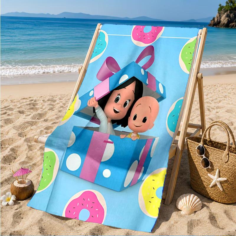Asciugamano da Spiaggia Cleo e Cuquin, Asciugatura Rapida, Facile da Curare, Adatto sia per il Fitness che per le Vacanze al Mare, Essenziale per lo Sport