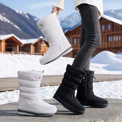 Winter Long Waterproof Snow Boots, Anti Slip and Wear-resistant Women's Cotton Boots, Extremely Cold and Warm Midsole Snow Boots